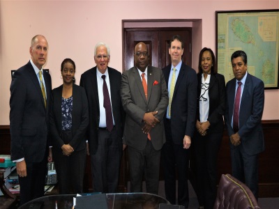 Scotiabank officials meet with St. Kitts-Nevis PM