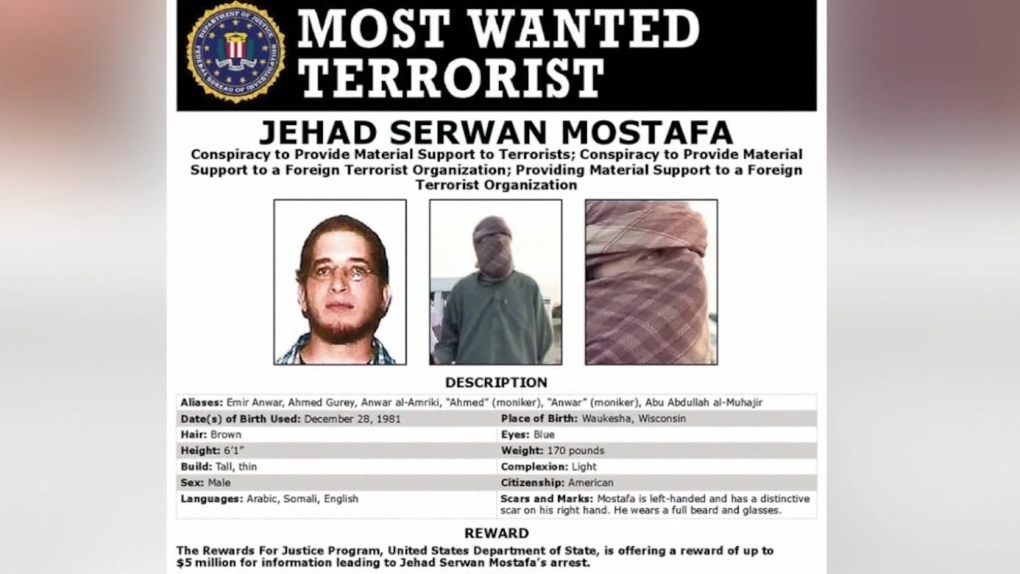 FBI offers US$5M to find U.S. citizen on Most Wanted Terrorist List
