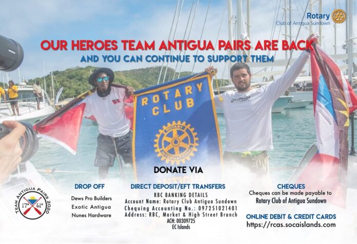 Team Antigua Pairs raise more than US$10K for charity
