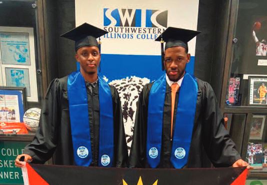 Two Antiguan basketballers graduate from US College