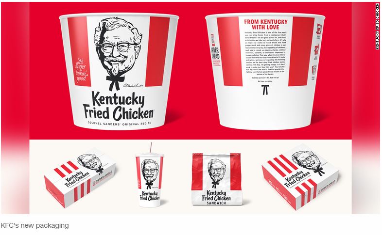 KFC is changing its packaging. Here’s what it looks like