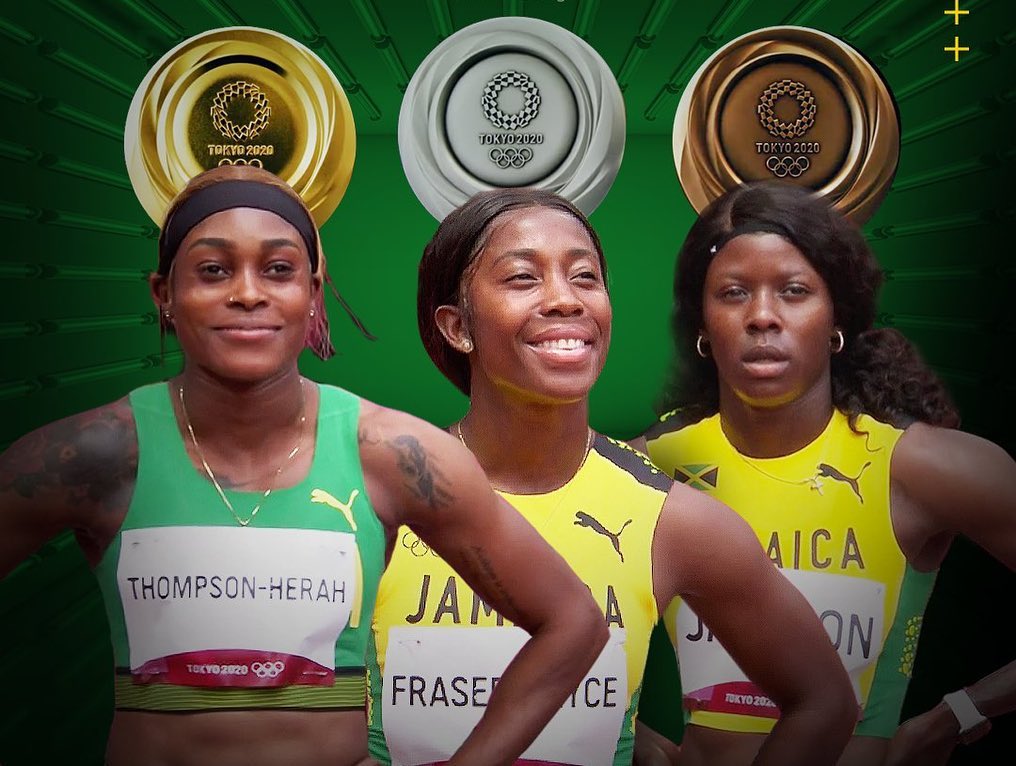 Jamaicans dominate Women’s 100m final to secure country’s first three medals at Tokyo Olympics