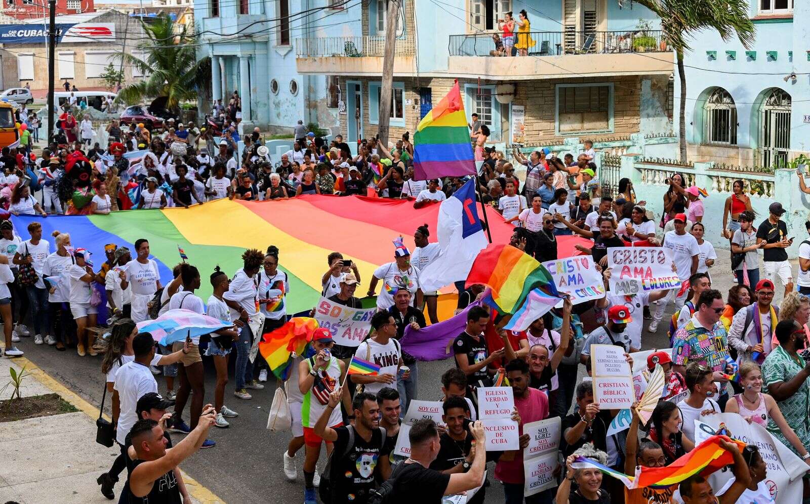 Cuba’s LGBTQ community celebrates same-sex marriage with pride conga