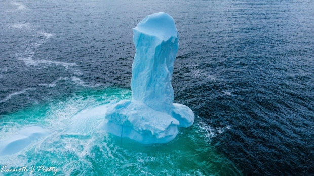 Dildo, N.L., man captures phallic iceberg in Conception Bay