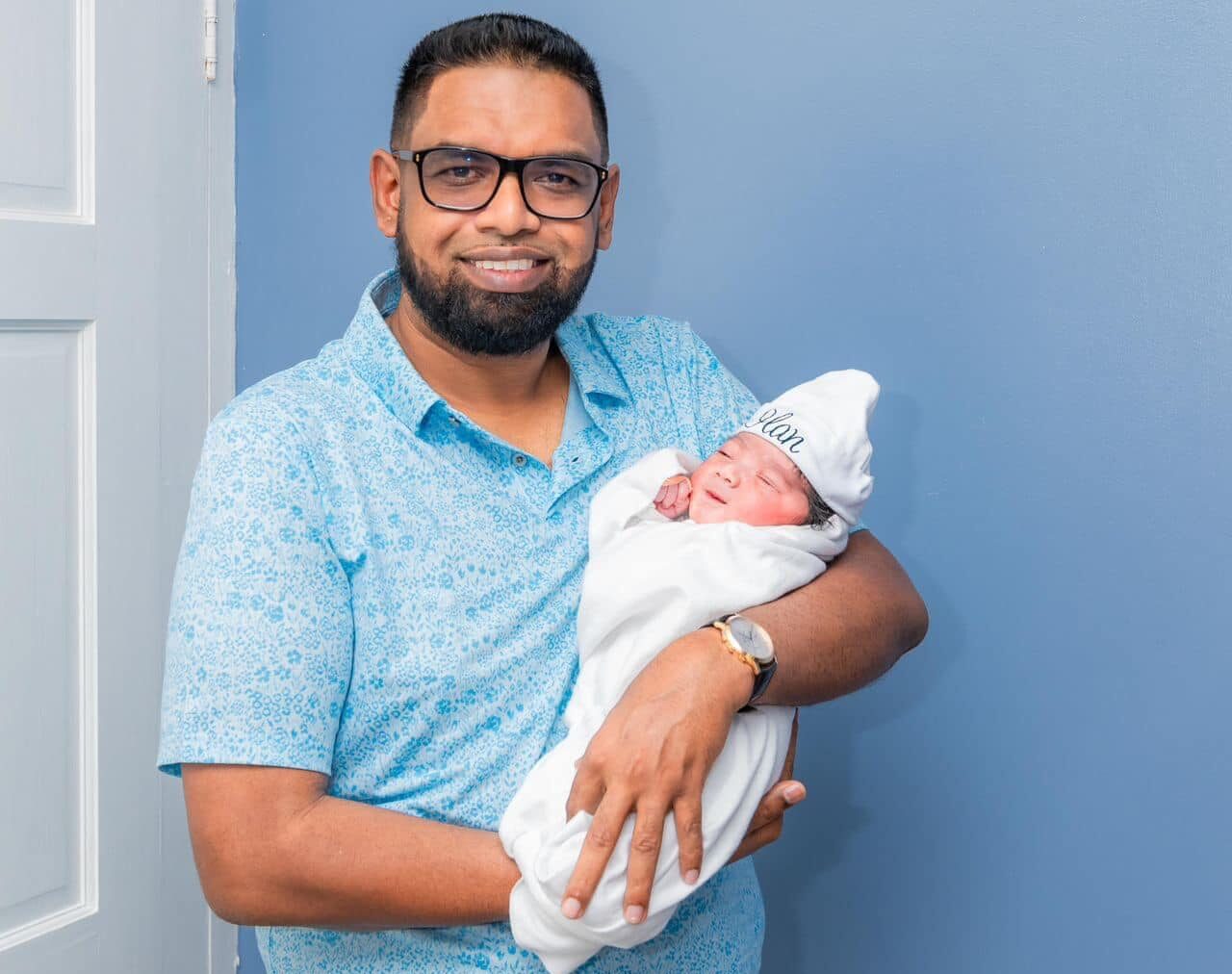 Guyana President welcomes new son on Father’s Day
