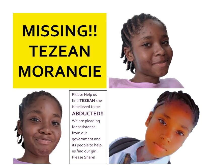 Abduction Suspected: Still no leads in case of Missing Teenager Tezean Morancie