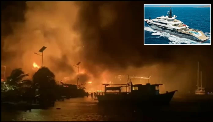 Alfa Nero Superyacht Escapes Disaster as Yacht Club Marina Burns Down in Tropical Storm Philippe’s Aftermath