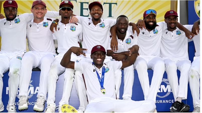 Cricket West Indies congratulates test team after securing historic victory against Australia