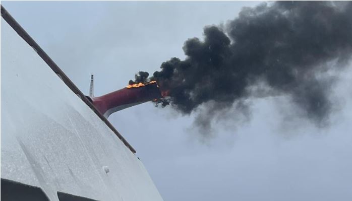 Carnival Cruise Ship catches fire